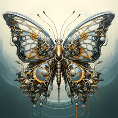 Sticker - Biomechanical butterfly migration