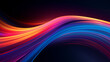 Colorful abstract background with neon wavy lines creating a dynamic and energetic visual impact
