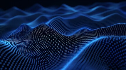 Poster - Computer Generated Image of Wavy Lines