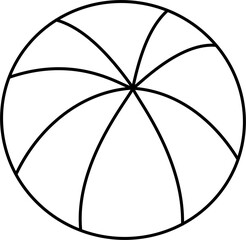 Wall Mural - ball lamp kidcore lineart