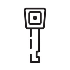 Poster - Car Keys Part Line Icon