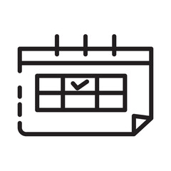 Sticker - Business Calendar Date Line Icon