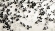 © AkuAku - Black floral design on a white backdrop