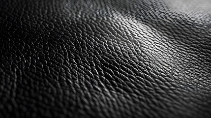 Poster - Dark Leather Texture: Stylish Minimalist Wallpaper