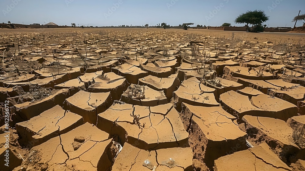 the harsh reality of drought and dry soil in a powerful photograph that ...