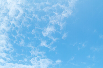 Wall Mural - Sky blue background. Sky cloud clear.Vintage sun and cloud background - vintage filter