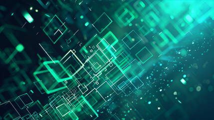 Fototapete - Background of Abstract Technology