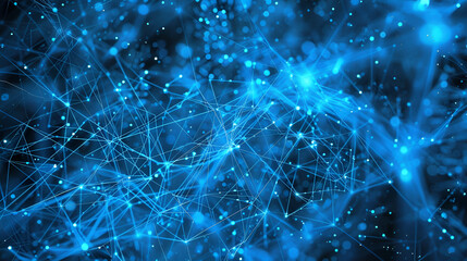Fototapete - The Blue Network