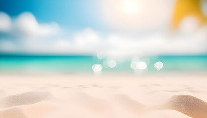  Summer beach background with stage