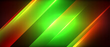 A Colorful Background With Green , Red And Yellow Stripes On A Black Background . High Quality