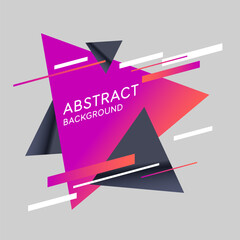 Poster - Sports poster. Abstract background with dynamic shapes. Vector template for design.