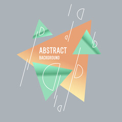Poster - Sports poster. Abstract background with dynamic shapes. Vector template for design.