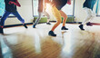 © peopleimages.com - Dance, group and practice with motion, studio and freedom for creative art performance. People, culture and hip hop with breakdance, rehearsal and energy for community expression in dancing class