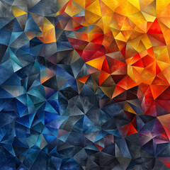 Wall Mural - Background of geometric shapes