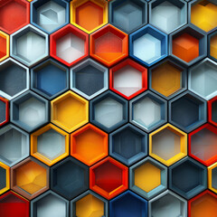 Wall Mural - Background of geometric shapes