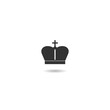 Crown simple icon with shadow