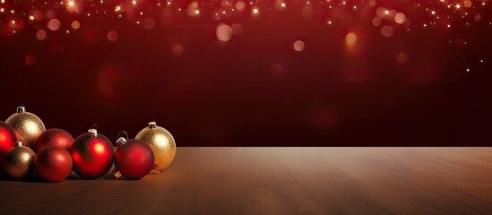 Fototapete - A festive New Year and Christmas themed background with ample room for adding text or images