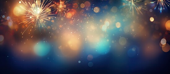 Poster - blurred motion captures the vibrant sparkle of burning sparklers illuminating the festivities of chr