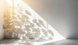 © RD02_AG - 白い壁　自然光　影　日差し　背景画像 Generative AI