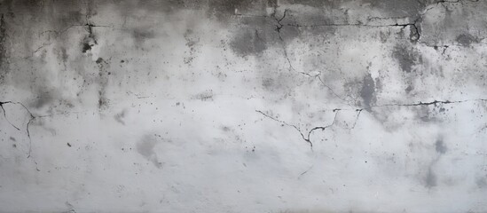 Poster - The background of a cement wall has a gray and white polished mortar texture providing a copy space image