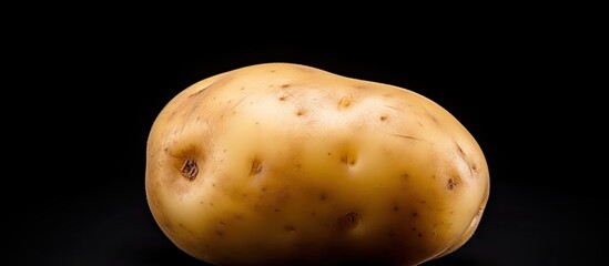 Wall Mural - A healthy potato on a white background with copy space image