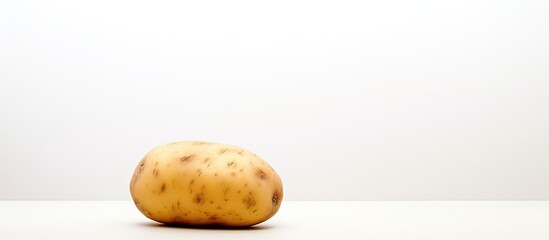 Poster - A healthy potato on a white background with copy space image