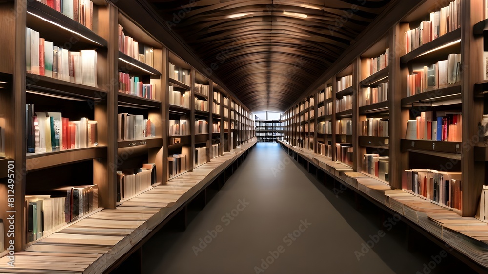 A dusty, forgotten library with cobwebs clinging to the shelves ...