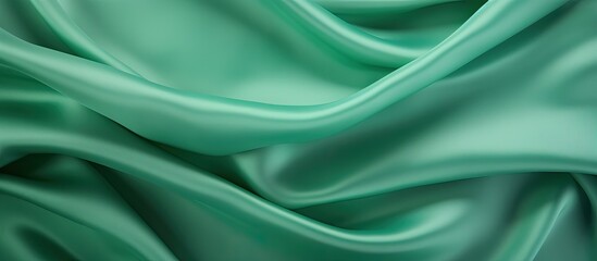 Aufkleber - Abstract green fabric texture background with copy space image Top view empty template