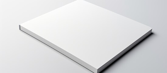 Fototapete - A notebook with a white background is displayed as a copy space image