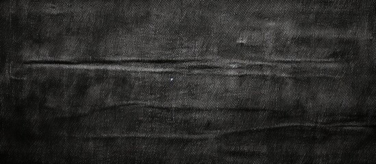 Fototapete - A monochromatic copy space image of textured black jeans fabric for a vintage themed background or decorative use Perfect as a grungy textile wallpaper or a stylish page cover