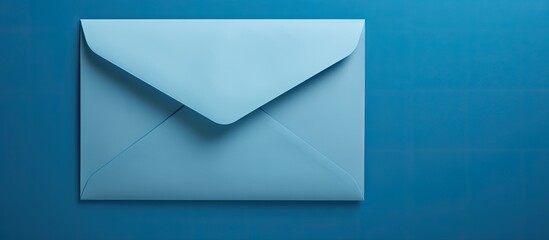 Aufkleber - A portion of the airmail envelope stands alone against a blue background providing ample copy space image