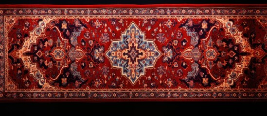 Aufkleber - Top view of a carpet with a beautiful pattern providing ample copy space for accompanying text