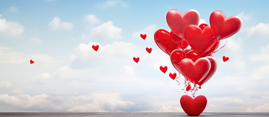 Poster - valentine s day greeting card with a cheerful message copy space image