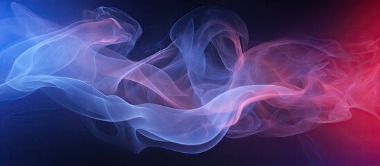 Leinwandbilder - Studio photograph of smoke with copy space and background