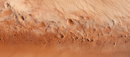 Wall Mural - A top down perspective of sand perfect for a copy space image