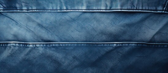 Poster - A trendy copy space image featuring a background of stylish blue denim