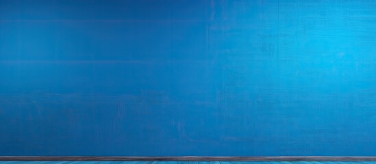 Aufkleber - A vibrant blue wall serves as the backdrop allowing for ample space to add images or text