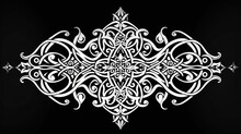 Celtic Knot Pattern With Intricate Symmetry, Suitable For Jewelry And Tattoo Design