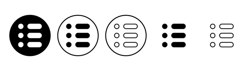 Menu Icon set. web menu icon. hamburger menu symbol
