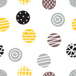 Seamless pattern, polka dot fabric, wallpaper, vector. Cheerful polka dot vector seamless pattern. Can be used in textile industry, paper, background, scrapbooking.