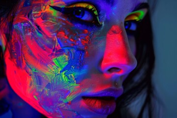 Poster - A smooth transition of red and blue colors with soft lighting creating an atmospheric abstract background