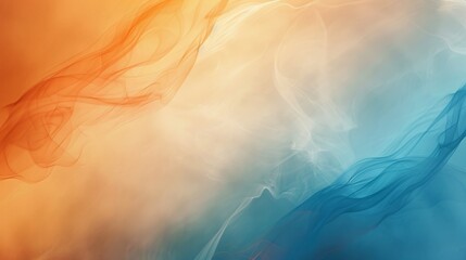 Wall Mural - Modern gradient backdrop featuring a blend of cool blues and warm orange