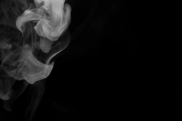 Poster - Smoke On Black Wall Backgrounds 2024