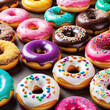 Many Colorful donuts