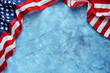 Capri blue enhances the celebrary American flag  Memorial Day.