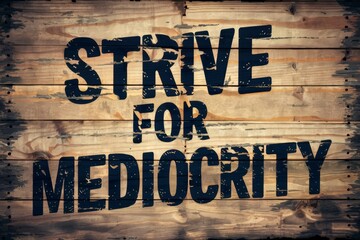 Fototapete - A wood sign with the words 