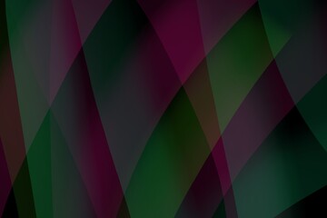 Wall Mural - Abstract background with curved pink and green lines.