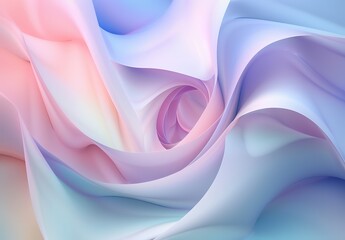 Wall Mural - A vibrant abstract background with colorful soft waves creating a sense of serenity and artistic flair