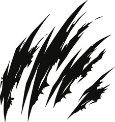 claws scratch. design element for logo, label, sign, poster, t shirt