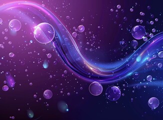 Poster - water bubbles in the air
